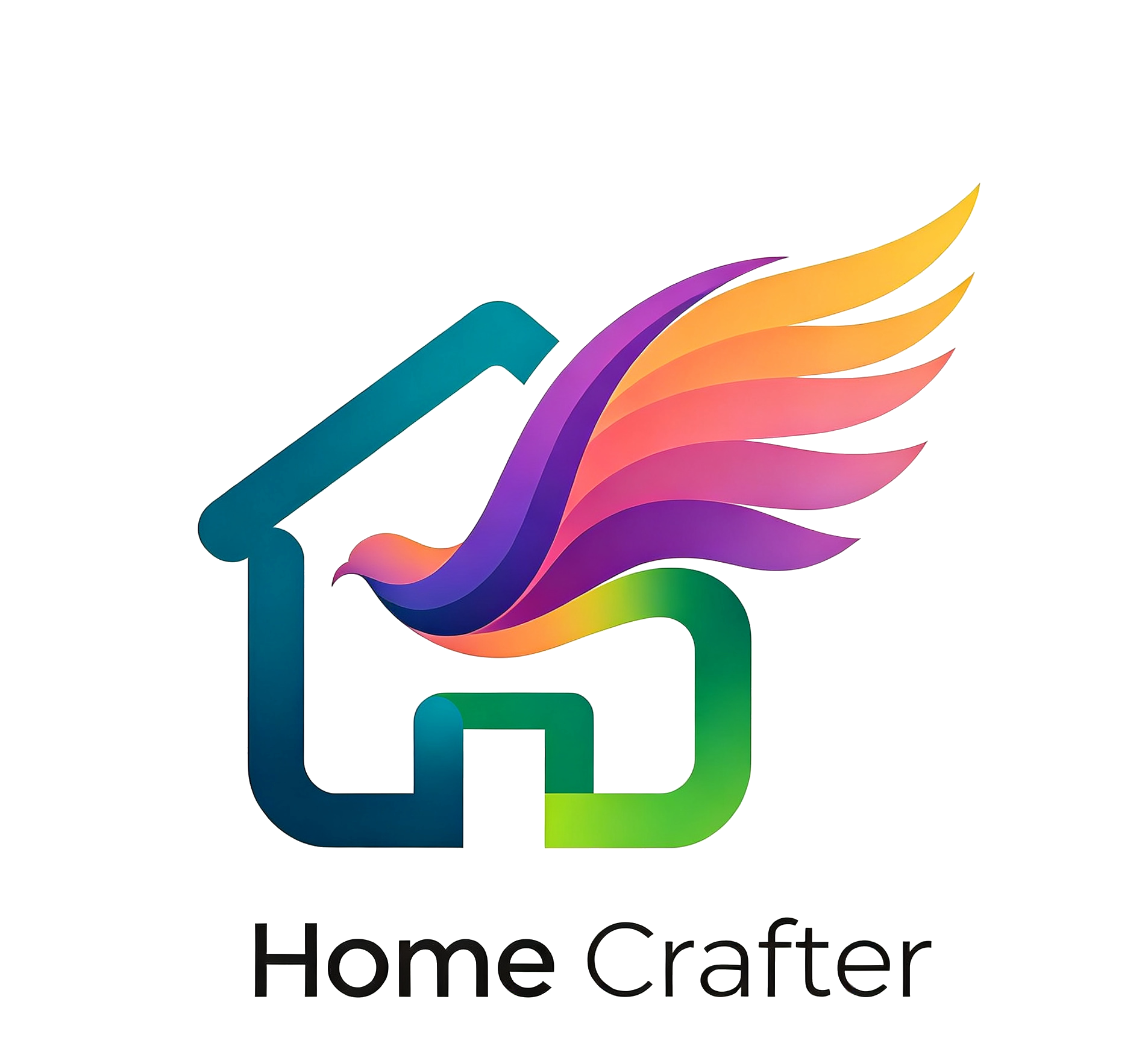Homecrafter — bird and house logo